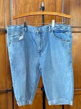 Paco Jeans Denim Company size 38 Cutoff Jean Shorts Light Wash Y2K 100% Cotton